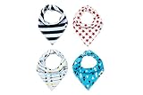 Baby Bandana Bibs, THE ONLY 3 Adjustable Snaps, ShaniNY Baby, 100% Organic Cotton.
