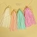 Ling's moment 20 PCS Tissue Paper Tassels, Tassel Garland for Wedding, Baby Shower and Party Decorations, DIY Kits - (Baby Pink + Ivory + Honey Peach + Mint)