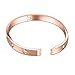 Yeemer Stainless Steel Love Bracelet Bangles with Diamonds Crystals for Mom,Girls Gold Silver Rose gold Colors (7.5 Inch(19cm) Rose gold)