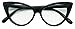 Womens Cat Eye Reading Glasses with +2.50 Rx Prescription Readers Lens