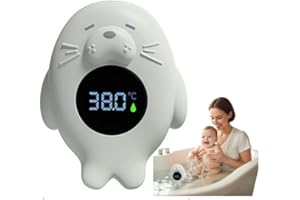Baby Bath Thermometer, Instant-Read Baby Bath Thermometer, Cute Floating Seal Water Thermometers, Easy Reading Temperature 3 