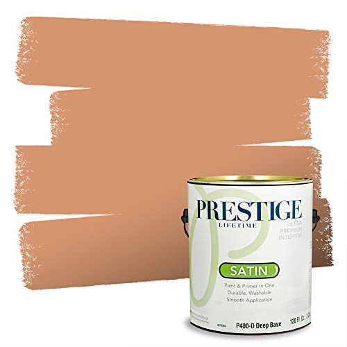 PRESTIGE Paints Interior Paint and Primer In One, 1-Gallon, Satin, Comparable M…