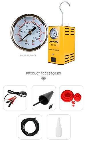 Autool 12V Automotive Fuel Leak Detectors SDT-202 Cars Leak Locator Tester Car Fuel Leak Detectors SDT202 Car PIPE Leakage Tester Support EVAP For All Vehicles