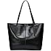 Obosoyo Women's Handbag Genuine Leather Tote Shoulder Bags Soft Hot Black