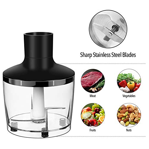 image for MoMA Immersion Blender - 500 Watt Hand Blender Mixer - 4-In-1 Blender 