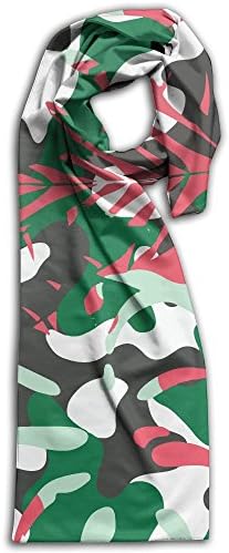 Camouflage Monstera Leaf Pink Coral Summer Winter Light.Lightweight Scarf Print Soft Warm Towel Smelless.New Style.Fashion.Fever Stylish Scarves Best Gift
