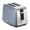 Tower-T20052BLU-2-Slice-Toaster-Ice-Diamond-Collection-with-Reflective-Diamond-Effect-DefrostReheatCancel-Functions-850-W-Steel-Blue Tower T20052BLU Ice Diamond 2 Slice Toaster with 7 Browning Settings, 850W, Blue