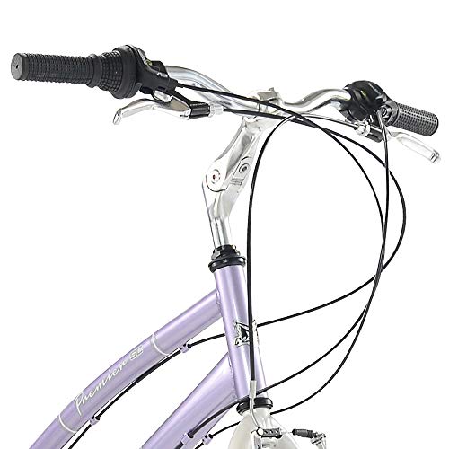 Mantis Premier 726L Comfort Bike, 26 inch Wheels, 17 inch Frame, Women's Bike, Purple - Thumbnail 6