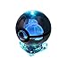 Dr. Pet Pokemon GO K9 Crystal Ball Pokeball Night Lights 7 Color LED Changing Base Lamp with Random Engraved Keychain (Snorlax)