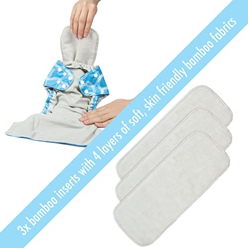 Simple Being All in One Baby Cloth Diapers Adjustable 3 Pack with
