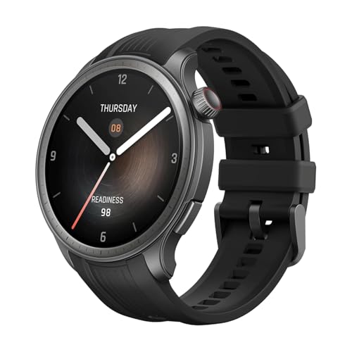 Balance Smartwatch 46 mm, Pagamento NFC, AI Fitness Coach, Batteria di 14 Giorni, Monitoraggio del Sonno e della Salute, GPS, 150 Modalità Sportive, Chiamate Bluetooth per Android e iPhone