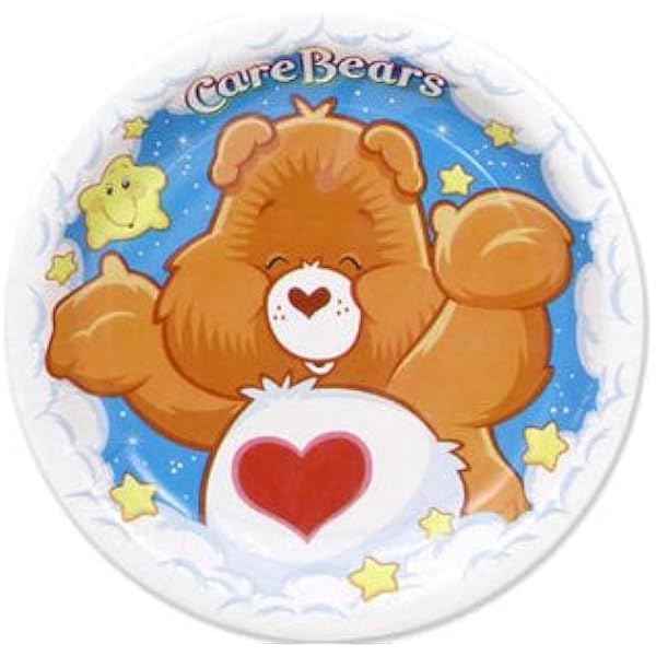 Care Bears Party Plate 8 Pack 