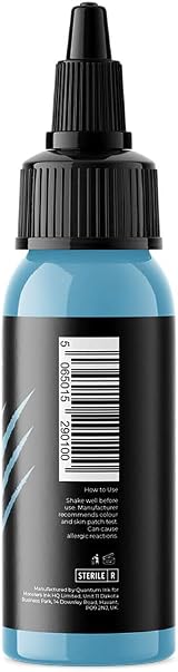 Monsters Ink Nebula Blue Tattoo Ink 30ml Light Pastel Blue view 3