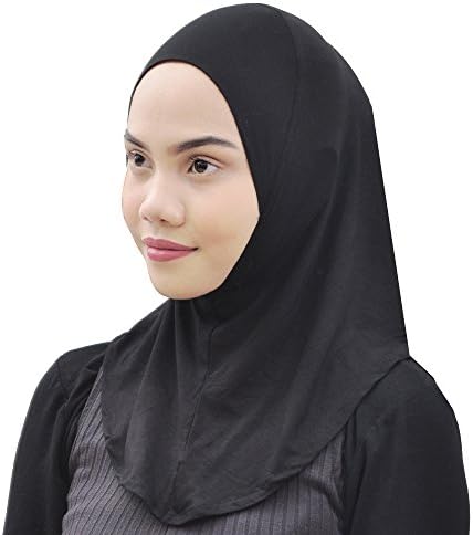 Silk Story One piece al amira Hijab Instant Head Scarf Cotton Lycra (S Size)