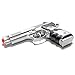 bbtac m757 airsoft spring pistol silver 150 fps spring with molded ergonomic hand grips airsoft gun(Airsoft Gun)