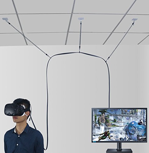 MDW VR Cable Management for HTC VIVE Virtual Reality Headset-Adhesive Drill Free