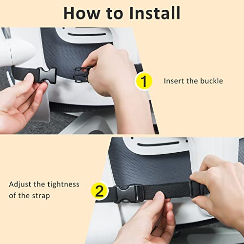 Dreamer Car Seat Cushions/Chair Cushions with Adjustable Strap Enjoy Uninterrupted Comfort - Slow Rebound Memory Foam Chair Pads Bring Extra Comfort for Long Time Sitting (Velvet Cover, Gray)