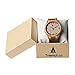Treehut Wooden Watches for Men, Japanese Miyota Movement, Stylish Exotic Wrist Watch with Adjustable Stainless Steel Buckle, Leather Straps, Watch Made Real Bamboo Wood, Relojes Para Hombre