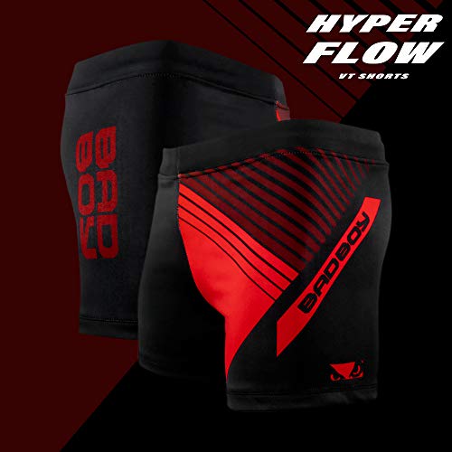 Bad Boy Hyperflow Polyester Competition MMA Mixed Martial Arts Vale Tudo Shorts (Red - Large) - Thumbnail 6