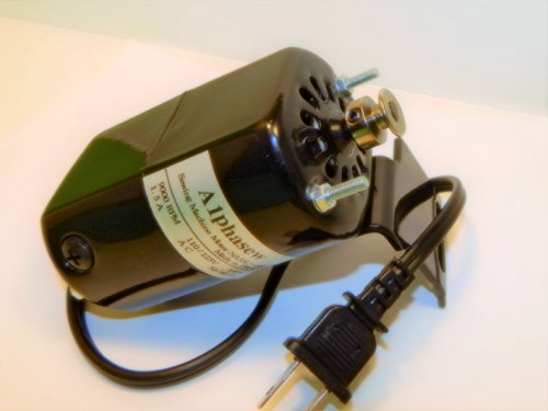 NEW ALPHASEW SEWING MACHINE MOTOR 9000 RPM L-BRACKET 1.5 AMP FITS MANY