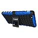 J&D Case Compatible for Huawei P8 Lite 2016 Case with Kickstand, [Dual Layer] Heavy Duty Slim Fit Hybrid Shock Proof Protective Cover Case for Huawei P8 Lite (Release in 2016) Case - Kickstand Blue
