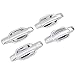 E-Autogrilles Triple Chrome Plated ABS 4 Door Handle Cover with Passenger Key Hole for 04-12 Chevrolet Colorado / 04-12 GMC Canyon / 06-08 Isuzu I Series (64-0110)