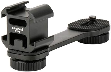 Tellaboull Ulanzi PT-3 Microphone Extension Bar With 3 Cool Shoe Microphone Holders For Zhiyun Smooth 4 / DJI OSMO/Vimble 2