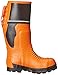 Viking Class 2 Ultra Flexible Chainsaw Boots - Protective Grade 1 Steel Toe Safety Shoes For Men with Slip-Resistant Soles, Black/Orange - 11 M US