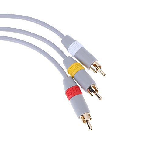 Alloet 1.8m Audio AV Cable Game Console Cable Cord for Nintendo Wii Console