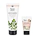 Nourish Organic Facial Cleanser and Facial Lotion Bundle with Rosewater, Shea Butter and Moroccan Argan Oil, 6 fl. oz. and 1.7 fl. oz. each