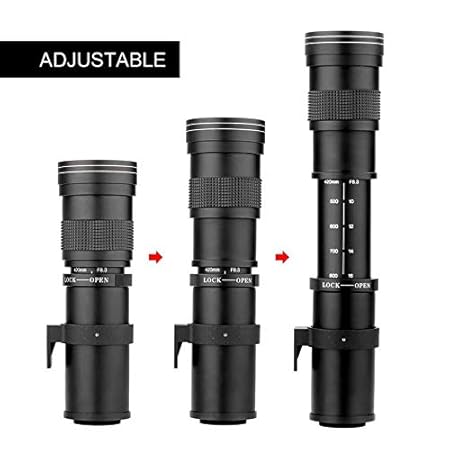 Teleobjetivo 420-800mm f / 8.3-16 para cámara réflex Digital con ...