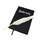 L-zonc 135 Pages Death Note Notebook with Feather Pen