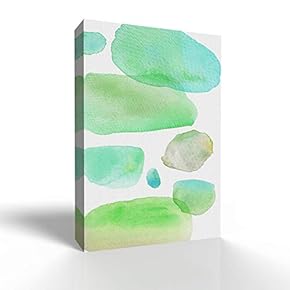 Watercolor Abstract Color Block Line Draw