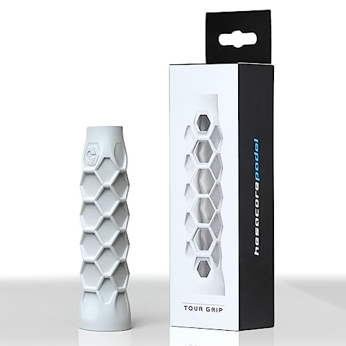 Hesacore Padel Tour Grip - Comfort Grip for Tennis Elbow, Higher Grip Strength, Less Vibrations, Finger Support, Helps Sweat Hands, Club Players, Size S