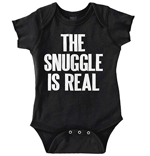 Snuggle Real New Parents Baby Shower Gifts Funny Saying Baby Onesie Bodysuit