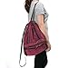 Drawstring Backpack Cinch Sack Foldable Sackpack Lightweight Gym Sack for Swimming Travel Beach Dancing Gym Sports