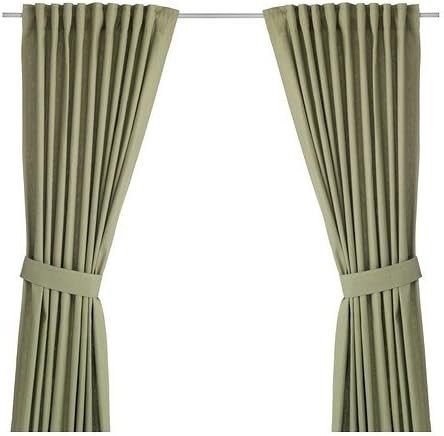 Ikea Ingert 2 Gardinen Raffhalter In Grun Blickdicht