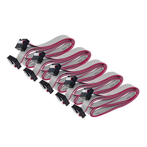 5pcs 10pin Flat IDC Connector Ribbon Date Cable 70cm Length 2.54mm Pitch 12864 2004 LCD 10P Extension Cable FT5 Lead Wire for 3D MKS TFT 2.8 3.2 LCD Touch Screen Ramps Anet a6 a8 e10 Prusa i3 Creality - Thumbnail 5