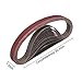 Aluminum Oxide Sanding Belts 1 x 30 Inch 80 120 150 240 400 Assorted Grits (15 Pack)…