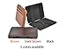 Slim Money Clip Pocket Wallet Case for Men and Women, Minimalist Front Pocket Wallet with Card Slots, Genuine Leather (Dark brown)