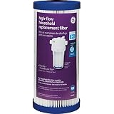 GE FXHSC Whole House Water Filter, Replacement for Water Filtration System, NSF Certified: Reduces Sediment, Rust & Other Impurities from Water, Replace Every 3 Months for Best Results, 1 Filter