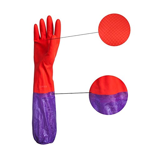 Aquarium Water Change Gloves Keep Hands & Arms Dry Allergen Contamination-Free During Fish Tank Maintenance: Elastic Forearm Seal Prevent Leak (Water Change Gloves)