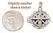 Stanley London Sterling Silver Compass Rose Locket with Working Compass (Personalized Locket No Chain)