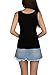 Hestya Women Tank Top Built-in Bra Camisole Padded Cami Top Bra Top Cami for Women Lady Girls, Multicolors, S - XXL (XXXL Size, Black)