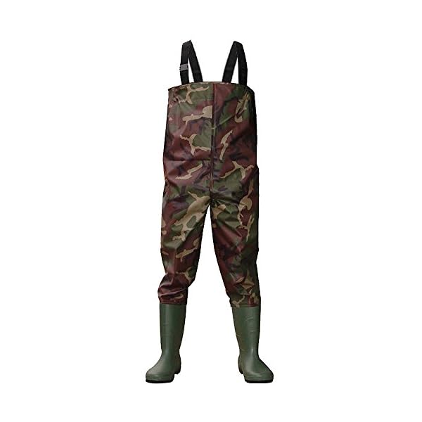 Kglobal-Waterproof-Fishing-Waders-and-Boots-PVC-Chest-Waders-Hunting-Boot-Waders-SMLGreenCamo