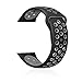 For Fitbit Ionic Bands, VODKE Soft Silicone Replacement Sports watch Bands/Strap/Bracelet/Wristband Accessory For Fitbit Ionic Men Women Large (Black+Gray)