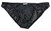 99extra Underwear, Men's Mesh Ice Fiber Low Rise Skinny Bikini - Black(2XL)