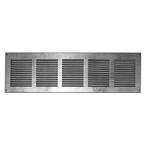 500x150mm / 20x6" inch Galvanised Metal Air Vent Grille Cover with Insect Mesh - Ventilation Cover โ image 1