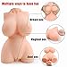 Realistic Male Adult Sex Doll with Inviting Vagina and Anal Opening, PALOQUETH 3D Lifelike Mini Masturbator for Men from Soft Squeezable Silicone for Natural Suctionthumb 1