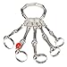 Silver Cool Punk Rock Skeleton Skull Hand Bone Ring Bracelet